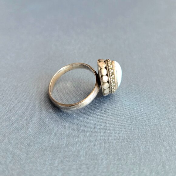 Vintage sterling silver 925 ring with Turquoise stone. Size 7 (17mm diameter). - Picture 7 of 7